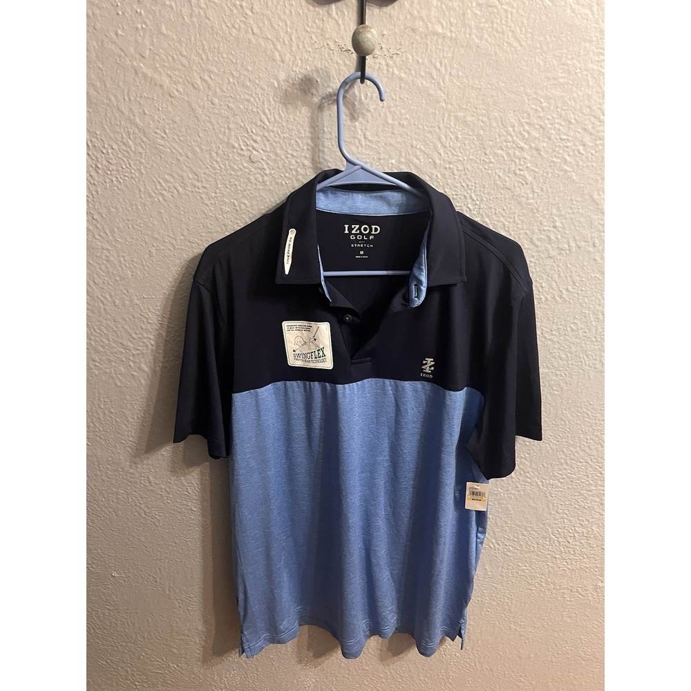 Izod Mens  SwingFlex Stretch‎ Golf Prologue Striped Size Medium